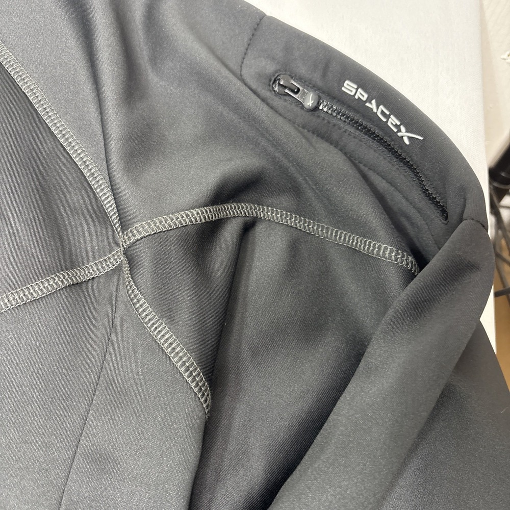Official SpaceX Men's Stretch Fleece Black Soft Shell Jacket Full Zip 3XL - Picture 4 of 11